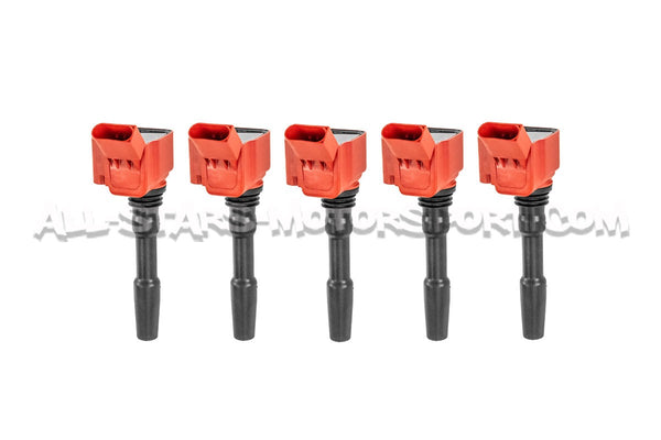 Bobinas de encendido Racingline rojas para Audi RS3 8V.5 / 8Y / TTRS 8S / RSQ3 2.5 TFSI
