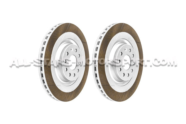 Discos de freno delanteros ranurados Dixcel FS 345mm para Golf 5 R32 / S3 8P / Leon 2 Cupra / Golf 6 R