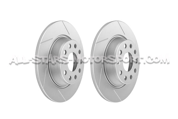 Discos de freno traseros ranurados Dixcel SD 282mm para Golf 5 GTI / Golf 6 GTI / S3 8P / Leon 2 Cupra