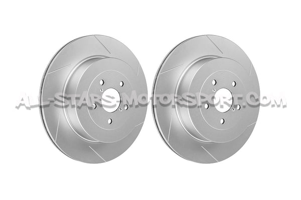 Discos de freno traseros ranurados Dixcel SD para Subaru Impreza STI 01-05