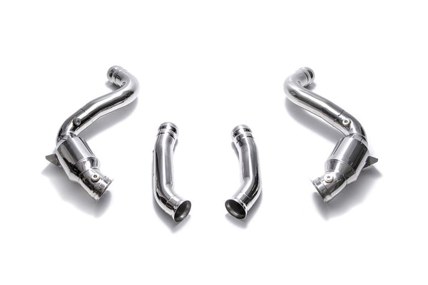 Downpipes con catalizador deportivo Armytrix para Mercedes C63 AMG W205